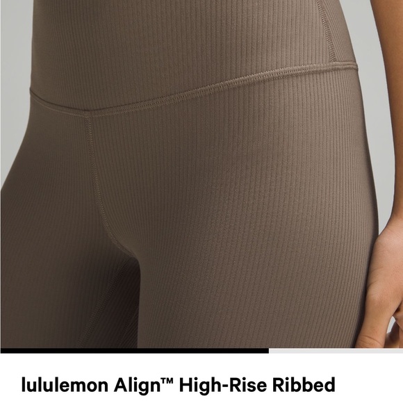 Lululemon Align Ribbed High-rise Pant 25” in Mango Dream size 6 - Picture 7 of 9